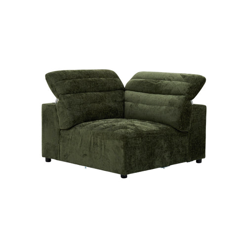 Rovella Corner Modular Lounge Piece Moss Green