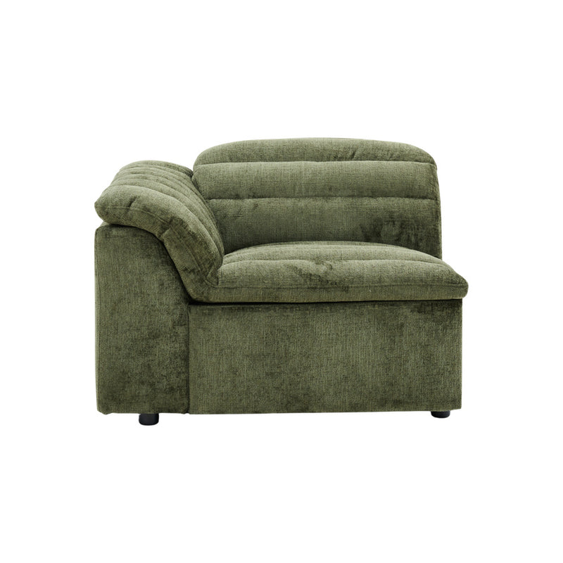Rovella LH Arm Recliner Modular Piece Moss Green