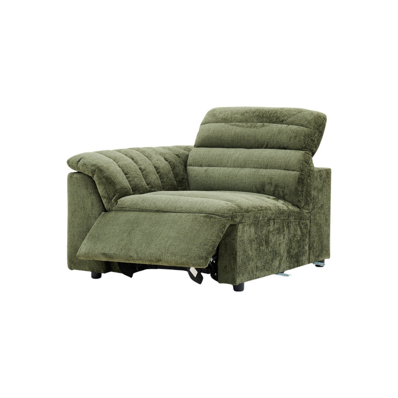 Rovella LH Arm Recliner Modular Piece Moss Green