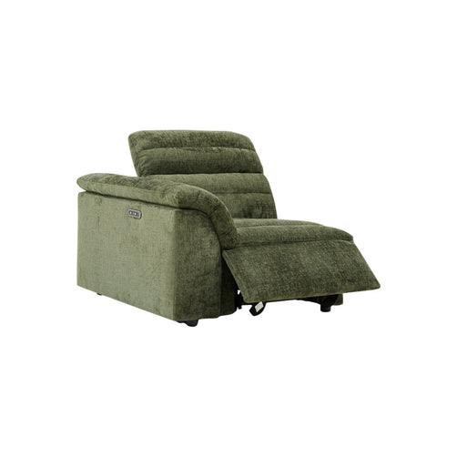 Rovella LH Arm Recliner Modular Piece Moss Green