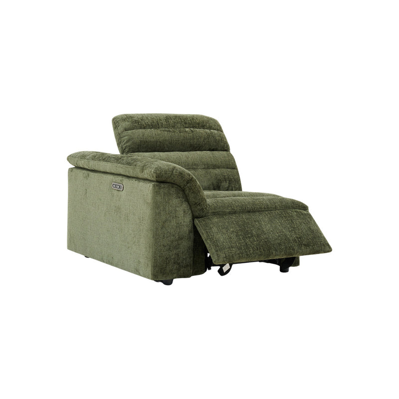 Rovella LH Arm Recliner Modular Piece Moss Green