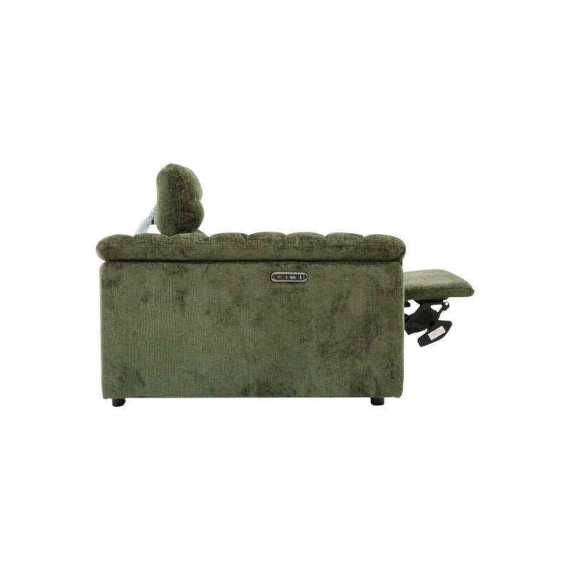 Rovella LH Arm Recliner Modular Piece Moss Green