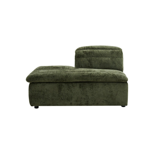 Rovella LH Chaise Modular Lounge Piece Moss Green