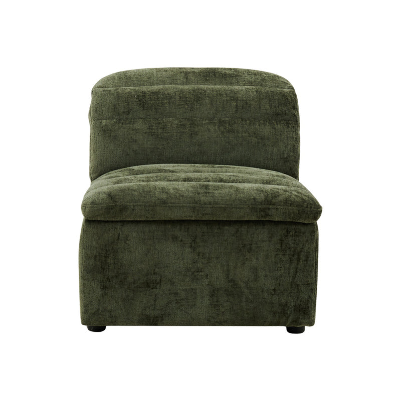 Rovella Armless Modular Lounge Piece Moss Green
