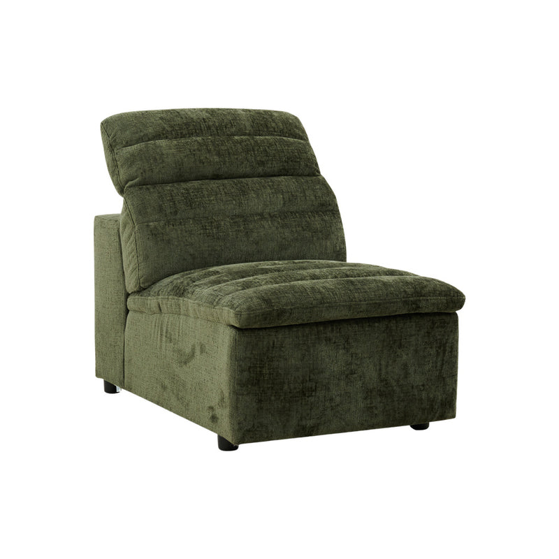 Rovella Armless Modular Lounge Piece Moss Green