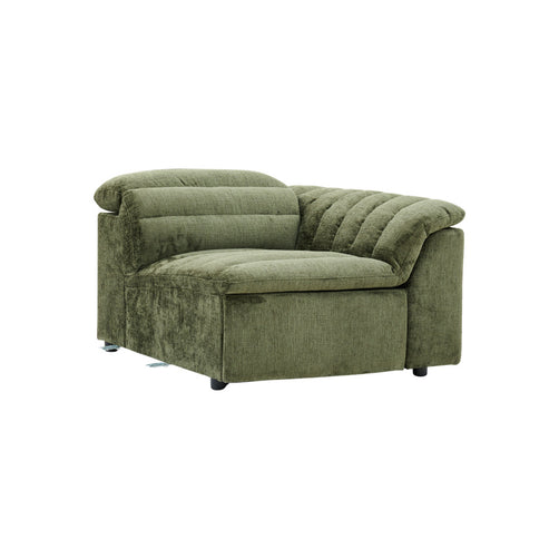 Rovella RH Arm Recliner Modular Piece Moss Green