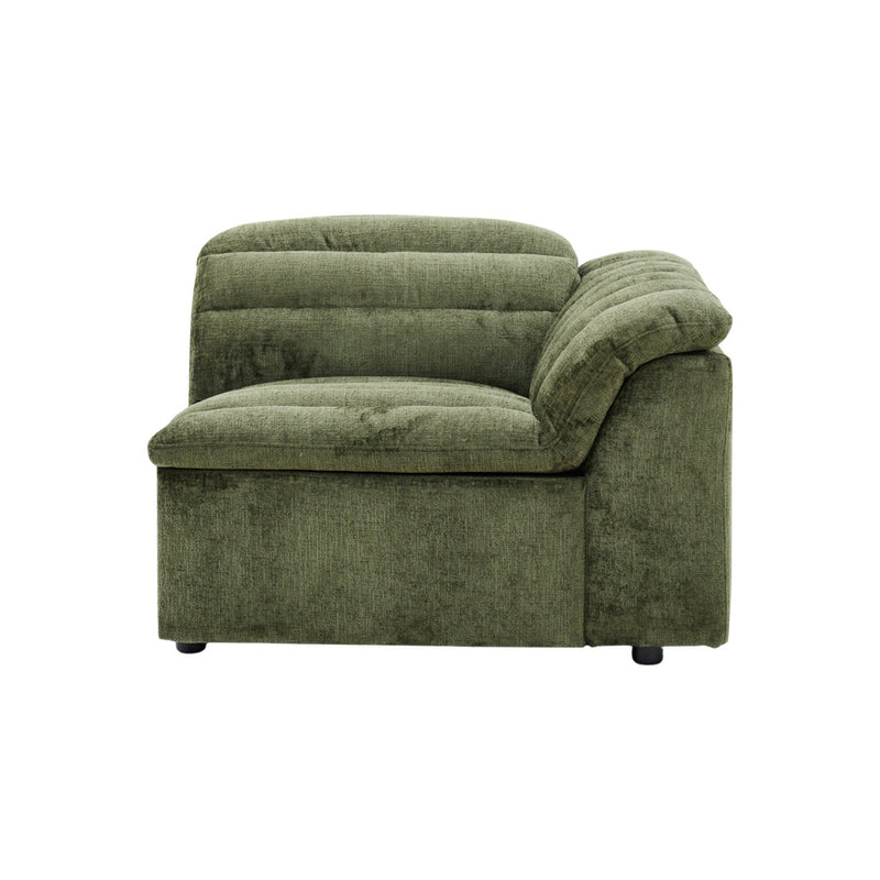 Rovella RH Arm Recliner Modular Piece Moss Green