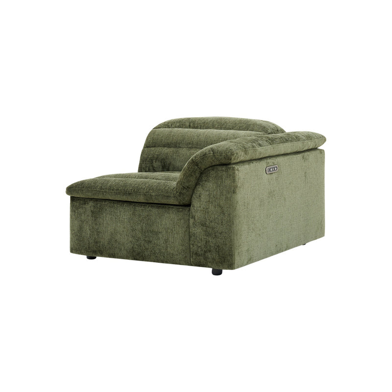 Rovella RH Arm Recliner Modular Piece Moss Green