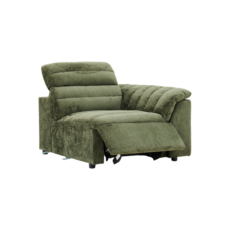 Rovella RH Arm Recliner Modular Piece Moss Green