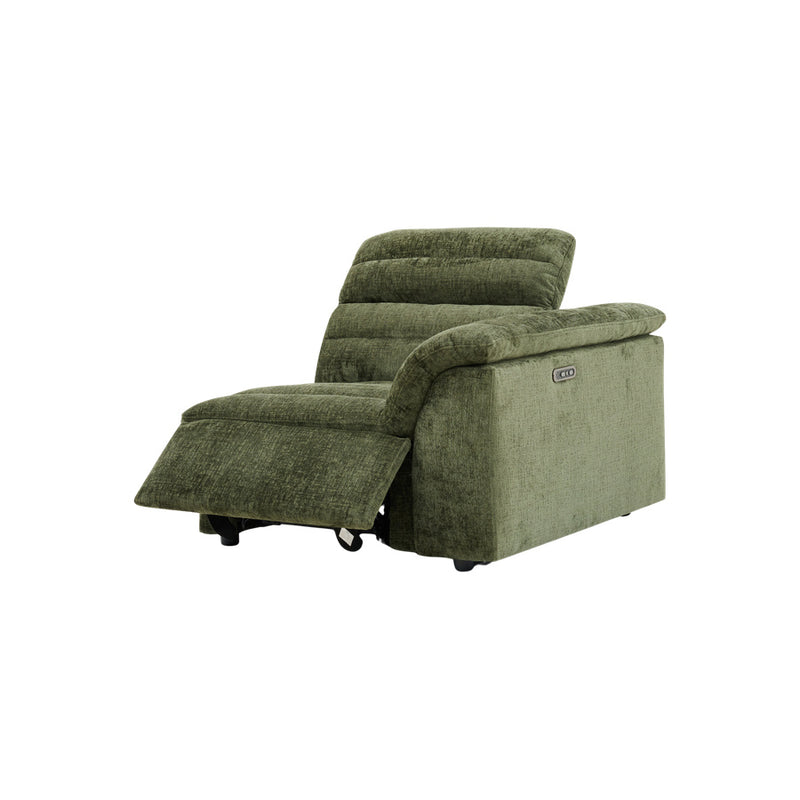 Rovella RH Arm Recliner Modular Piece Moss Green