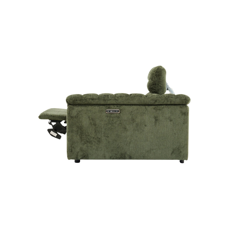 Rovella RH Arm Recliner Modular Piece Moss Green