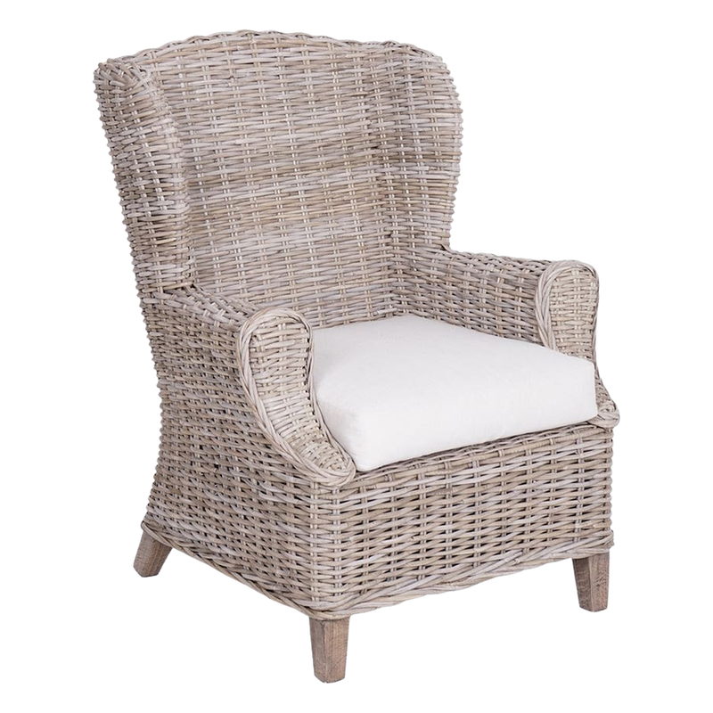 Koa Wingback Arm Chair