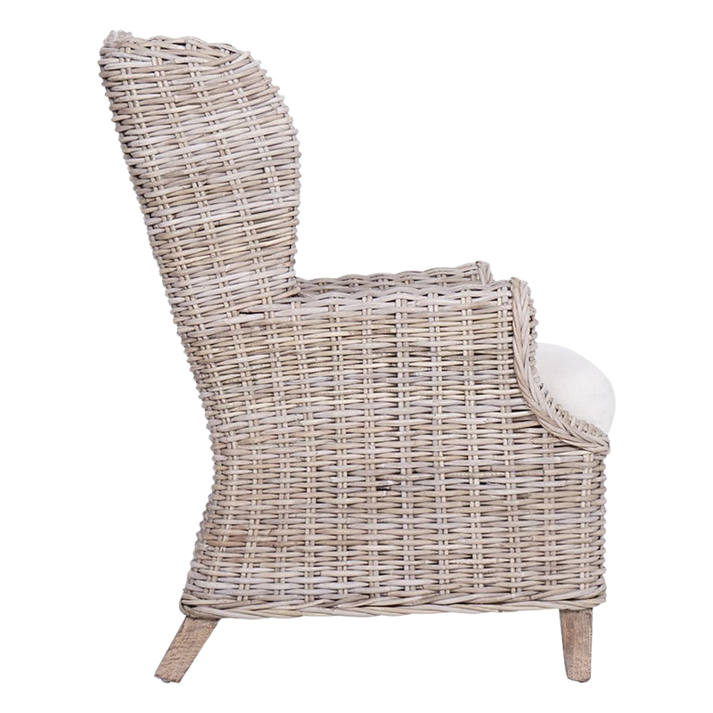 Koa Wingback Arm Chair