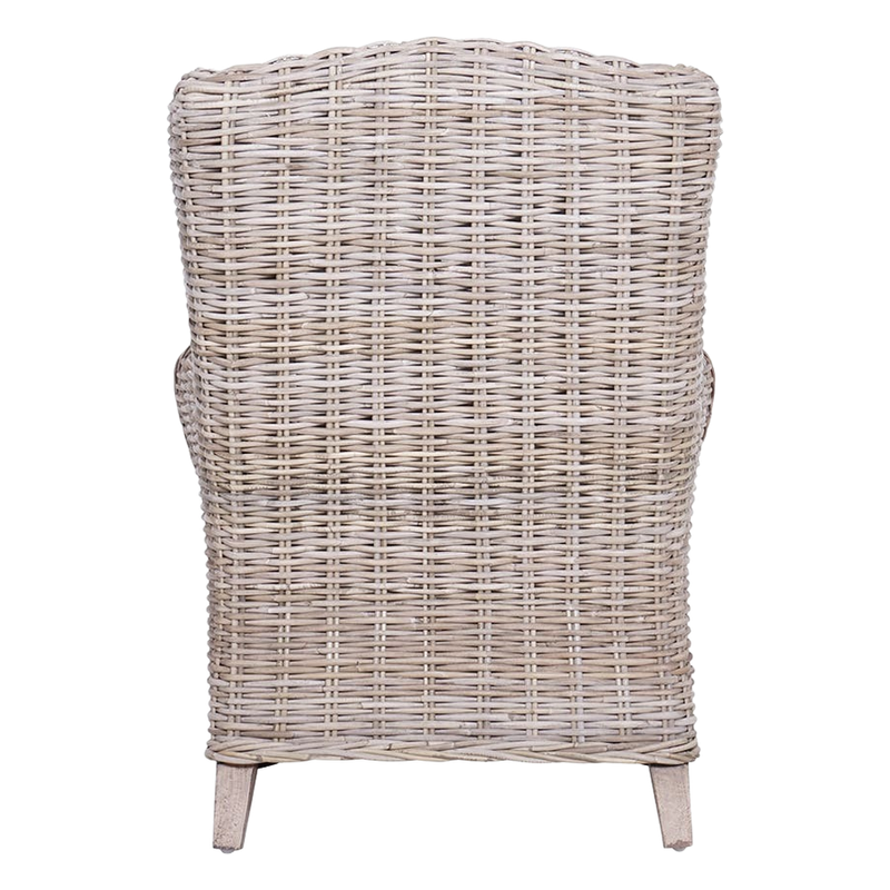 Koa Wingback Arm Chair