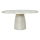 Bloc Round Outdoor Dining Table Travertine Marble 1.5m