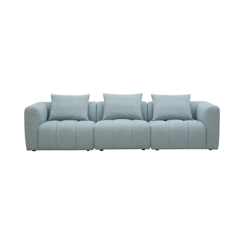 Palmview 3 Seat Modular Lounge Light Blue