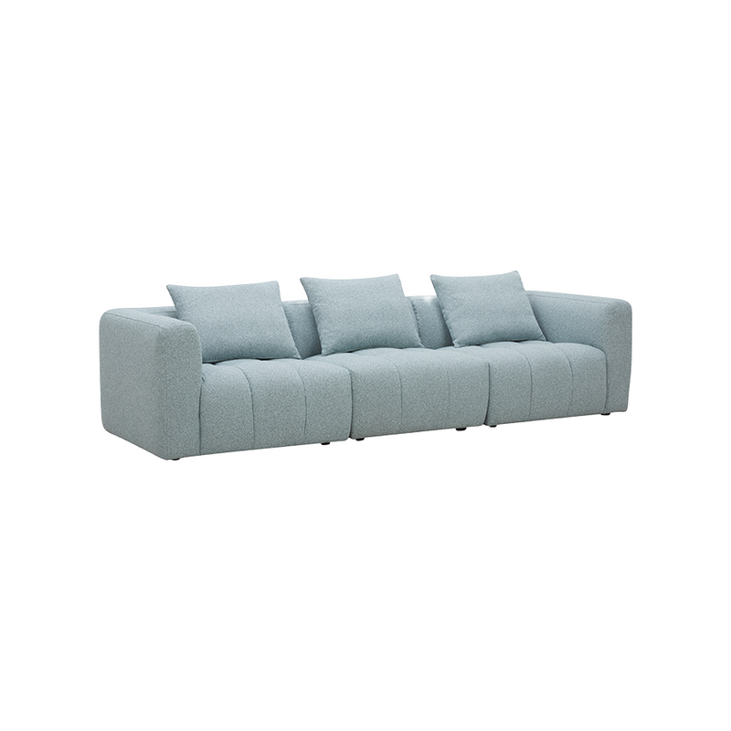 Palmview 3 Seat Modular Lounge Light Blue