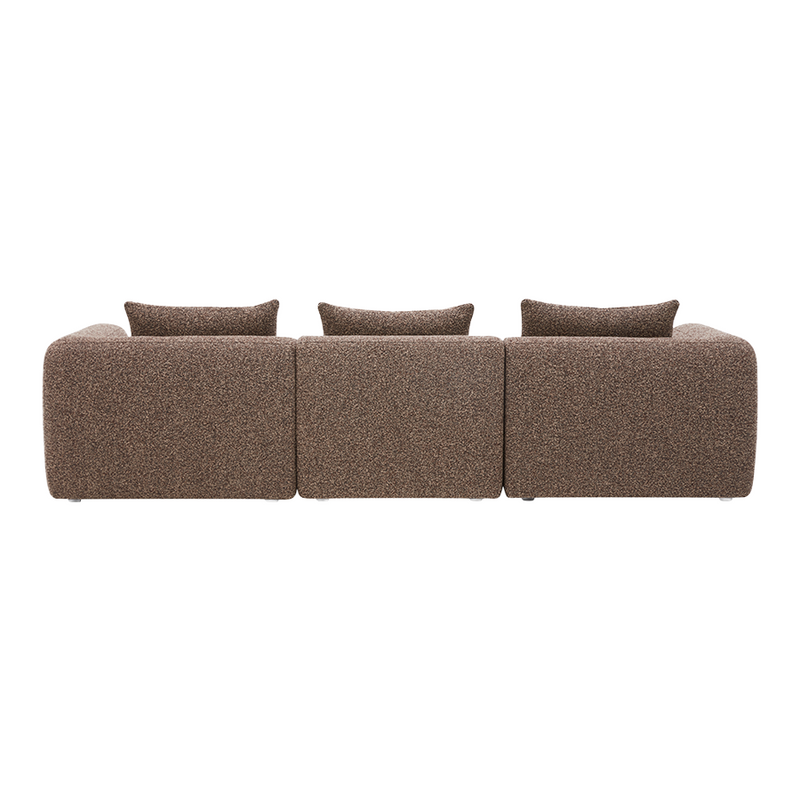 Palmview 3 Seat Modular Lounge Brown