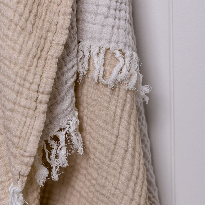 Juliana Throw with Fringe Natural
