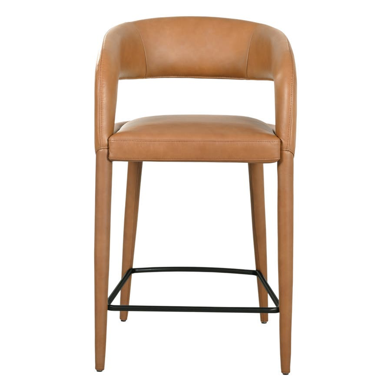 Arlo Counter Stool Tan Leather