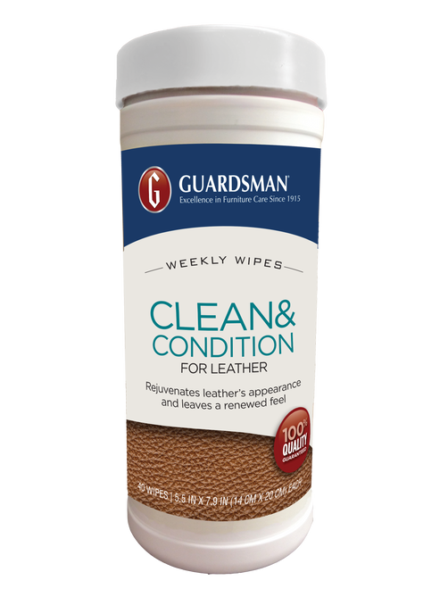 Guardsman Clean & Condition for Leather Wipes 40PK