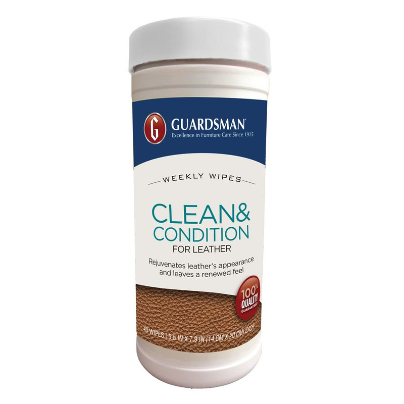 Guardsman Clean & Condition for Leather Wipes 40PK