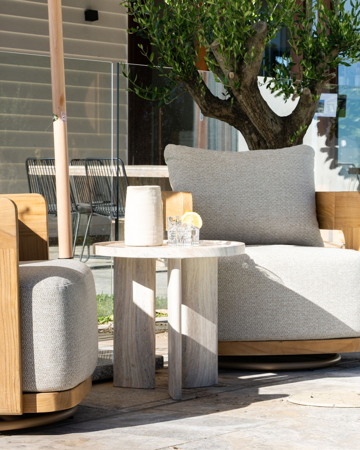 Talo Round Outdoor Side Table 50cm
