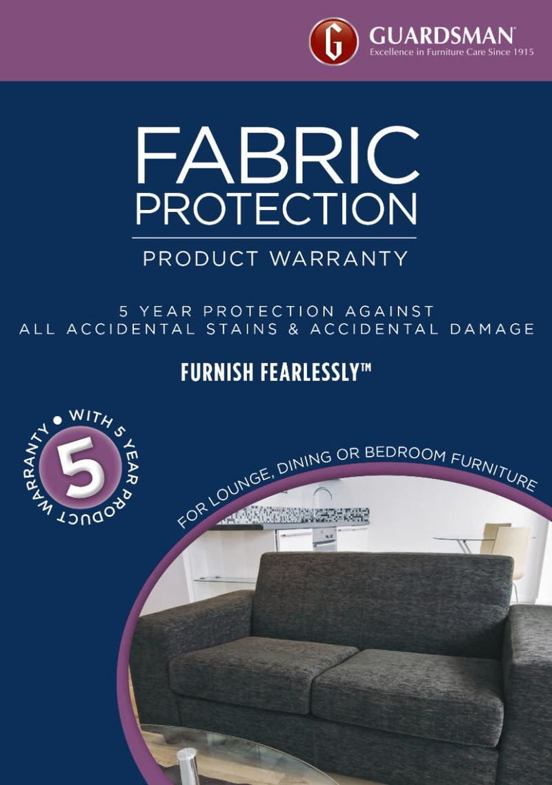 Guardsman Fabric Protection Kit Plus 5 Year Warranty (2-4 seats)