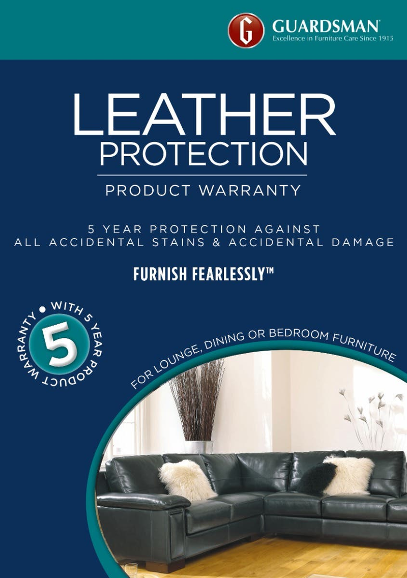 Guardsman Leather Protection Kit Plus 5 Year Warranty (5-8 seats)