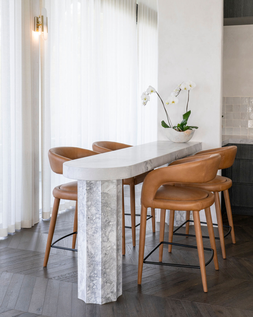 Arlo Counter Stool Tan Leather