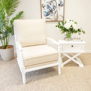 Brookhaven Beaded Arm Chair Oak with Natural