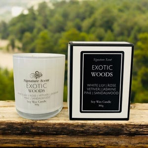 Exotic Woods Soy Candle 300g