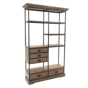 Houston Bookcase 5 Drawers