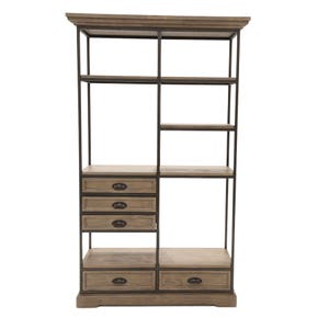 Houston Bookcase 5 Drawers