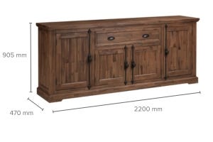 Houston Buffet 4 Doors 1 Drawer