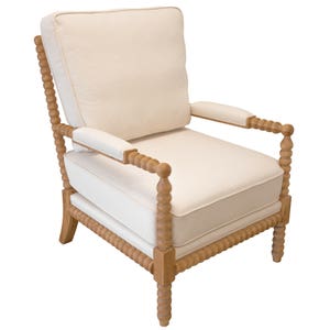 Brookhaven Beaded Arm Chair Oak with Natural