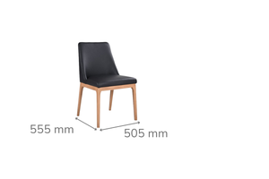Bryce Leather Dining Chair Natural