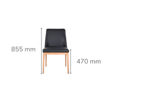 Bryce Leather Dining Chair Natural