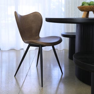 Denali PU Dining Chair Brown