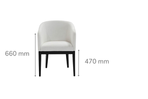 Dunkirk Linen Tub Dining Chair