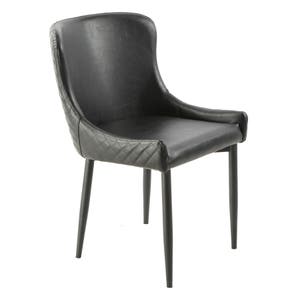 Infinity Black PU Dining Chair