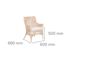 Mayan Rattan Occasional Chair