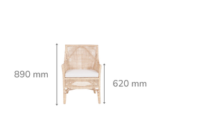 Mayan Rattan Occasional Chair