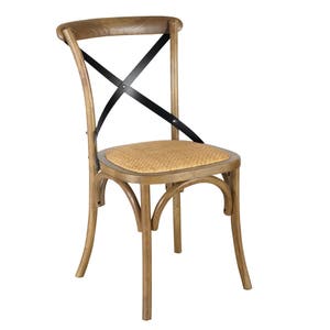 Mirage Cross Back Dining Chair Oak