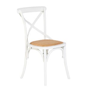 Mirage Cross Back Dining Chair White