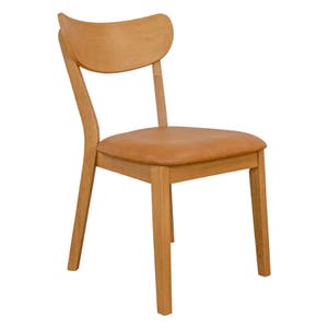 Oakley Tan Leather Dining Chair