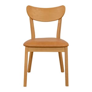 Oakley Tan Leather Dining Chair