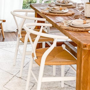 Shore Wishbone White Dining Chair