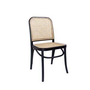 Theodore Black Rattan Dining Chair