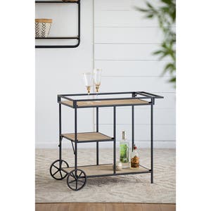 Wren Bar Cart on Wheels 68cm